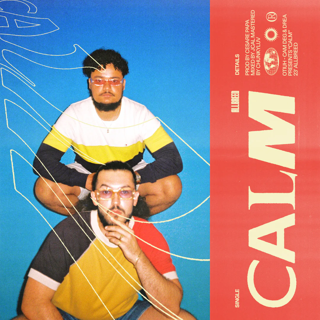 Calm artwork featuring Otiuh against a blue backdrop